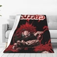thumbnail image 1 of My Hero Academia Eijiro Kirishima Throw Blanket Couch Bed Sofa Soft Lightweight Warm Cozy Flannel Fleece Bed Blanket For Kids Adults Gift Multiple Sizes Available 60"X50", 1 of 7