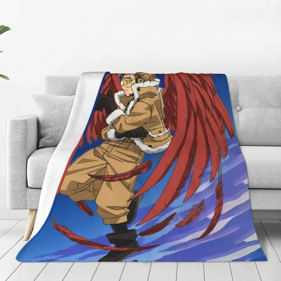 My Hero Academia Hawks Throw Blanket Couch Bed Sofa Soft Lightweight Warm Cozy Flannel Fleece Bed Blanket For Kids Adults Gift Multiple Sizes Available 40"X30"