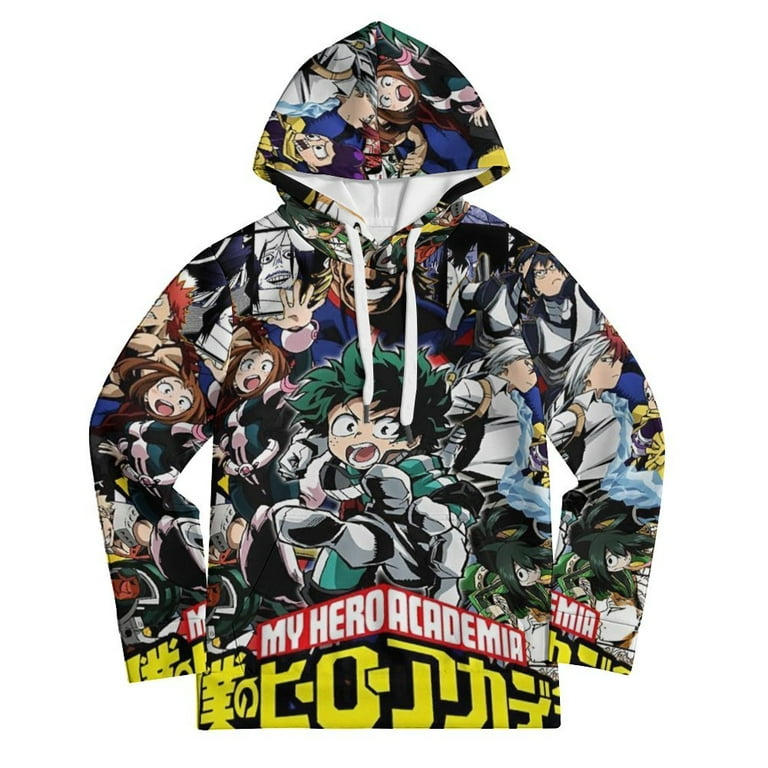 My Hero Academia Hoodie for Boys Girls, Novelty 3D Print Pullover
