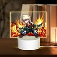 thumbnail image 1 of My Hero Academia Katsuki Bakugo Acrylic Night Light Adjustable 3 Light Modes USB Cable Lamp Light Display Base Rectangular LED Light For Bookshelves Desk Bedside Tables Bedroom Child Room, 1 of 9