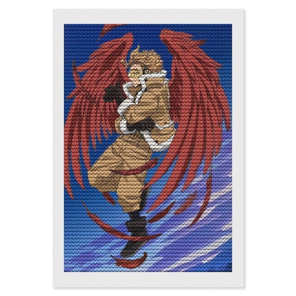 My Hero Academia Keigo Takami Diamond Art Kits for Adults 5D Diamond Art , DIY Paint with Round Full Drill Diamonds Paintings Gem Art for Home Wall Decor Gift 8"x12"