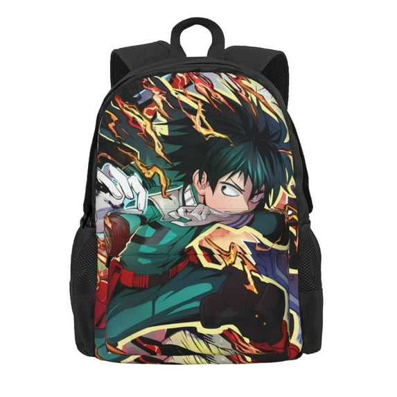 My Hero Academia Laptop Backpack, Anime Daypack Backpack For School College, Extra Large Travel Backpack, Computer Backpack With Usb Port, 17*12*6.5 Inch Book Bag
