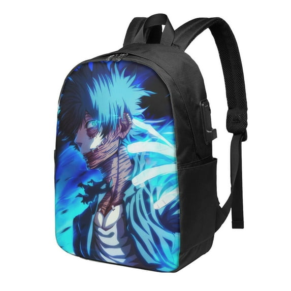 My Hero Academia Laptop Backpack, Anime Daypack Backpack For School College, Extra Large Travel Backpack, Computer Backpack With Usb Port, 17*12*6.5 Inch Book Bag