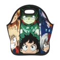 thumbnail image 1 of My Hero Academia Lunch Bag, Neoprene Lunch Bag, Reusable Insulated Lunch Box, Lunch Tote Bag, Cooler Thermal Meal Tote Kit For Office Work Picnic, Keep Food Warm/Cold, 1 of 9