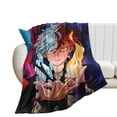thumbnail image 1 of My Hero Academia Shoto Luxury Flannel Blanket - Super Soft Anti-Static Plush Warm Blanket for Sofa Bed - Extra Large Cozy Blanket for Men and Women, Home Decor Gift., 1 of 9