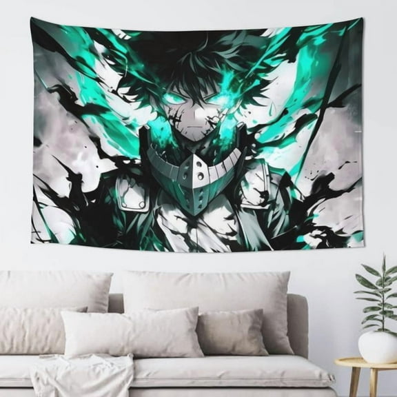 My Hero Academia Tapestry Poster – Vibrant Art Wall Hanging for Bedroom, Living Room, or Office Decor – Perfect for Parties, Boys & Men’s Spaces 40x60in
