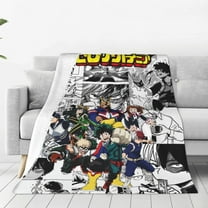 My Hero Academia Throw Blanket Couch Bed Sofa Soft Lightweight Warm Cozy Flannel Fleece Bed Blanket For Kids Adults Gift Multiple Sizes Available 40"X30"