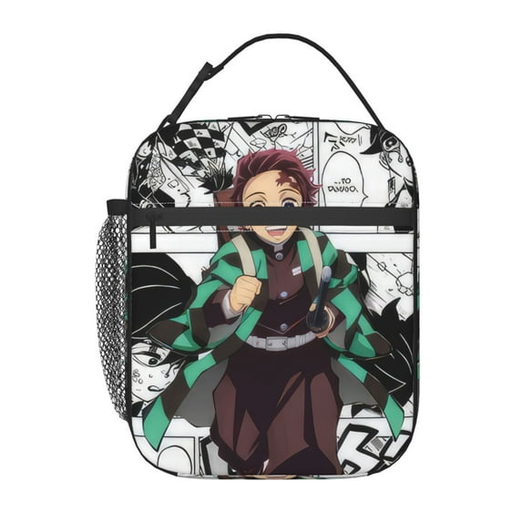 My Hero Academy Lunch Bag Anime Lunch Tote Bag Reusable Insulated Lunch Box Portable Lunch Bento Box For College Work Office Picnic 10*8*4 Inch