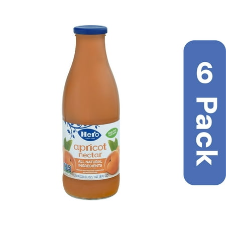 Hero Apricot Nectar 33.8 oz (Pack Of 6)