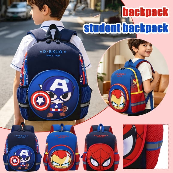 Hero Arachnid Pattern Backpack Student Schoolbag with Large Capacity Storage and Adjustable Straps for Daily Travel and Outdoor Adventure