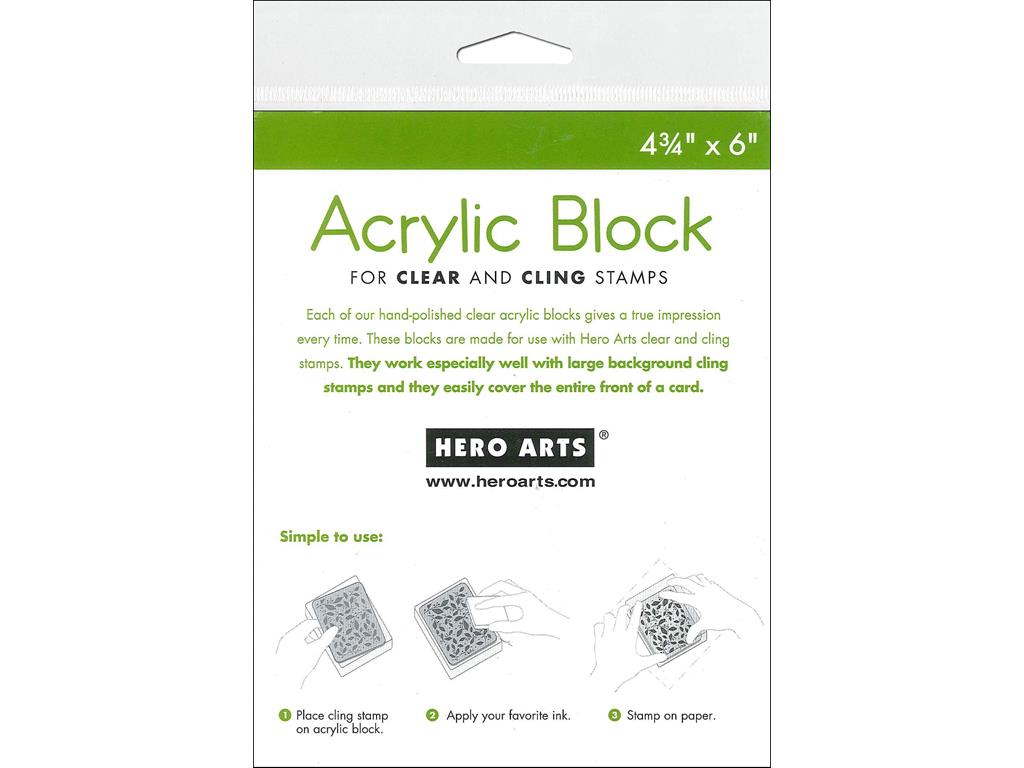 Hero Arts Acrylic Block 4.75x6"