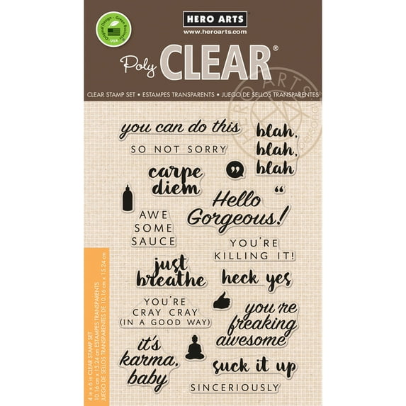 Hero Arts Clear Stamps 4"X6"-Hello Gorgeous!, Pk 1, Hero Arts