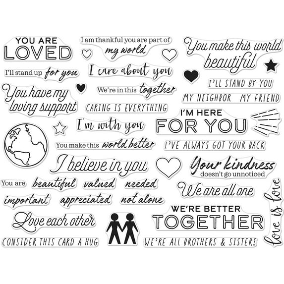 Hero Arts Clear Stamps 4"X6" You Are Loved