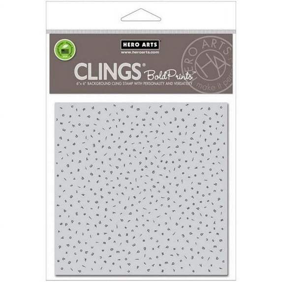 Hero Arts Cling Stamps 6"x6" - Alphabet Soup