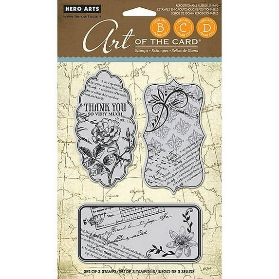 Hero Arts Cling Stamps-Le Journal