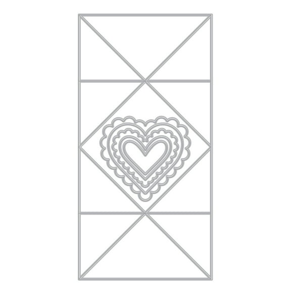 Hero Arts Fancy Dies-Folded Love Note