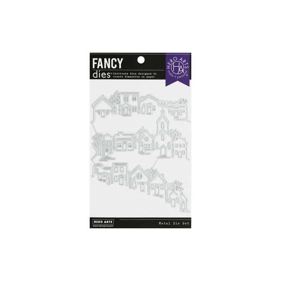 Hero Arts Fancy Dies-Tri-Fold Edge Village