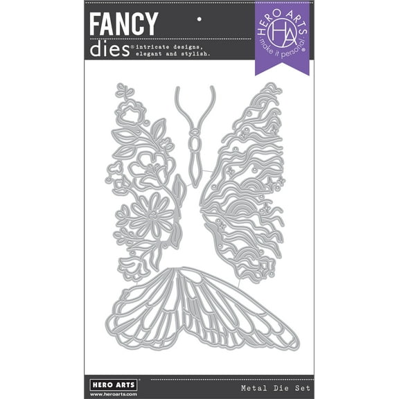 Hero Arts Fancy Dies-Varying Butterfly Wings
