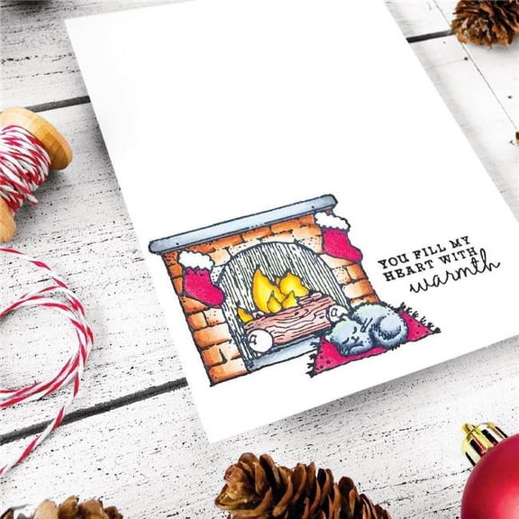 Hero Arts From The Vault Clear Stamp 4"X6"-Home Scene