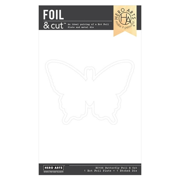 Hero Arts Hot Foil Plate & Die Set-Butterfly