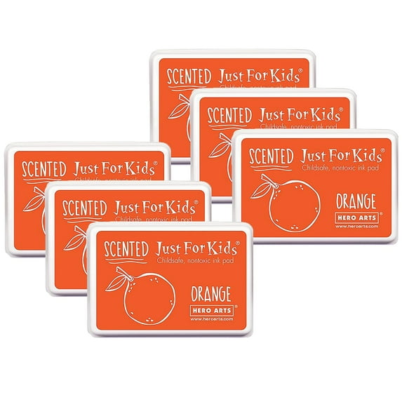Hero Arts Just for Kids Scented Ink Pad Orange/Orange 6/Pack (HOACS116-6)