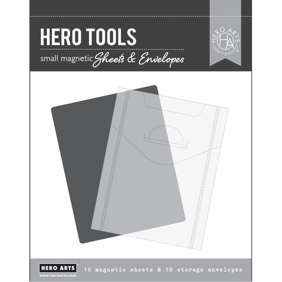 Hero Arts Magnetic Sheets & Storage Envelopes 4"X5" 10/Pkg-Small
