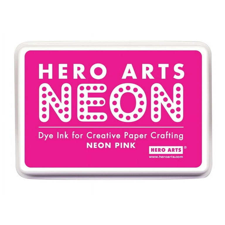 Hero Arts Neon Acid-Free Waterproof Ink Pad, Neon Pink