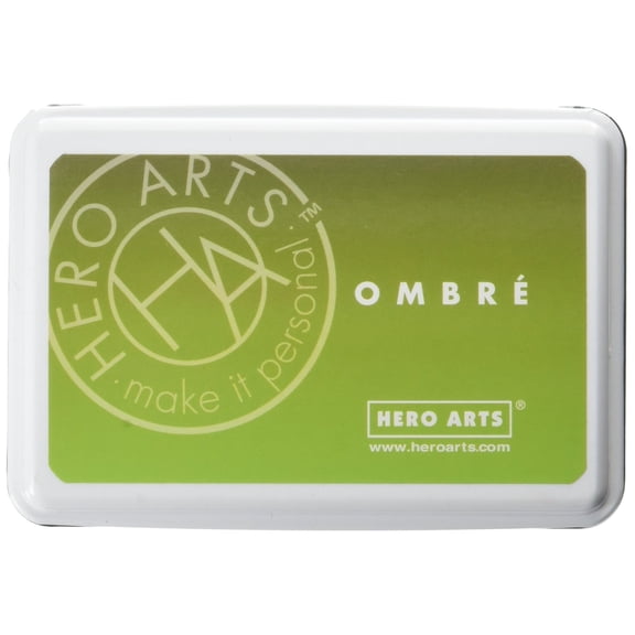 Hero Arts Ombre Ink Pad-Lime To Forever Green, Pk 2, Hero Arts