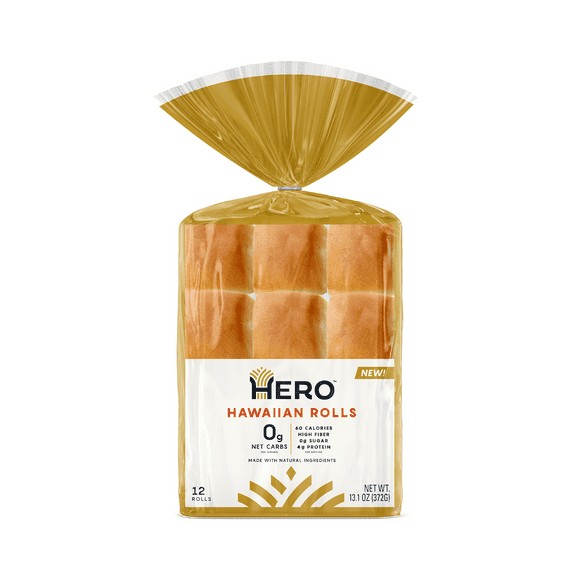 Hero Bread Hawaiian Rolls, 13.1 oz(pack of 1)