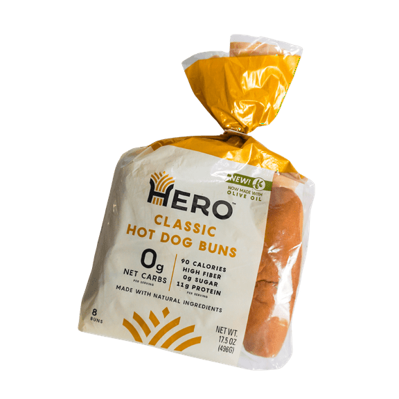 Hero Bread Hot Dog Bun, 17.5 oz(Pack of 1)