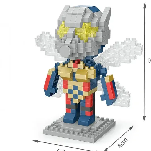 Hero Cartoon Micro Particle Building Blocks Children Assembly Toy Anime ...