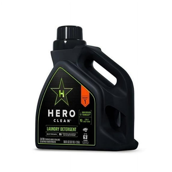 Hero Clean 100 oz High Efficiency Liquid Laundry Detergent- pack of 4