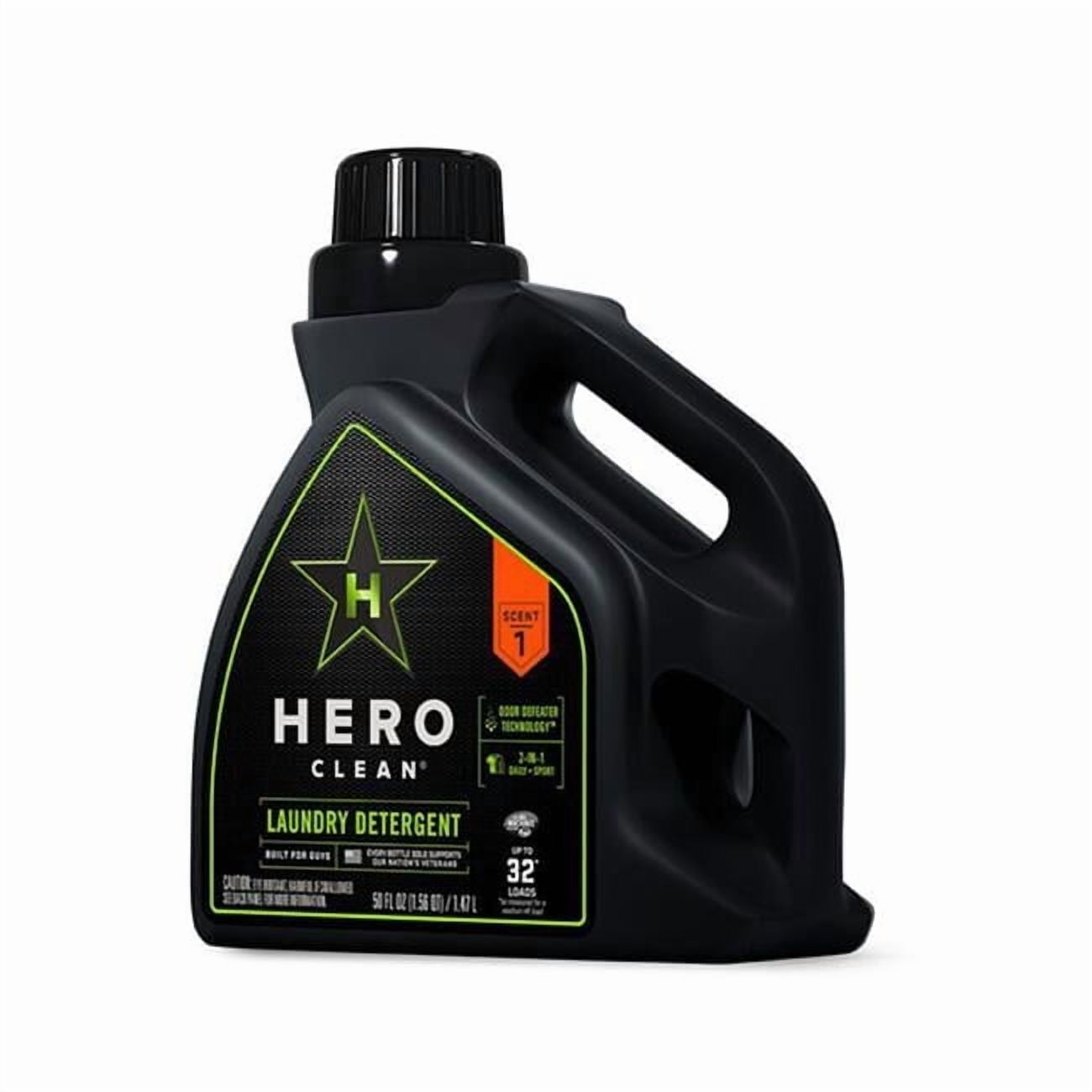 Hero Clean  50 oz High Efficiency Liquid Laundry Detergent- pack of 6
