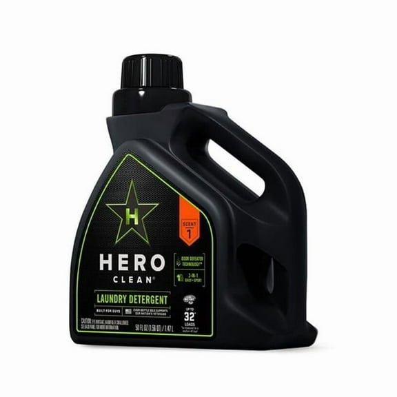 Hero Clean 50 oz High Efficiency Liquid Laundry Detergent- pack of 6