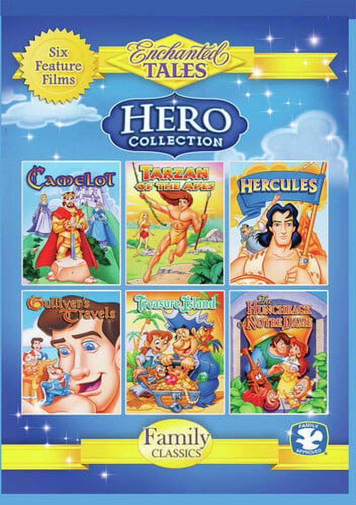 Hero Collection Camelot, Tarzan, Hercules, Gulliver's Travels,Treasure