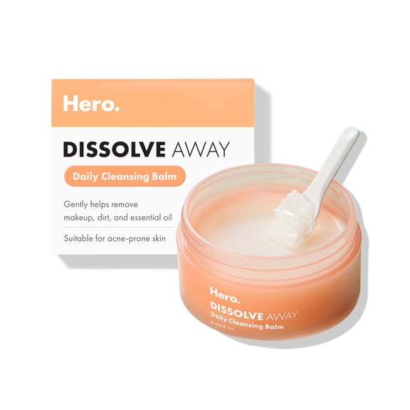Hero Cosmetics Dissolve Away, Daily Cleansing Balm for Removing Makeup and Grime, 65ml
