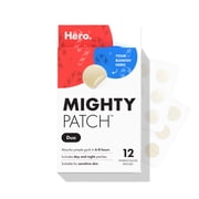 Hero Cosmetics Mighty Patch Duo, Hydrocolloid Day and Night Acne Pimple Patch, 12 Count