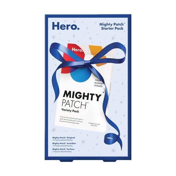 Hero Cosmetics Mighty Patch Starter Pack, Hydrocolloid Pimple Patch, 26 Count
