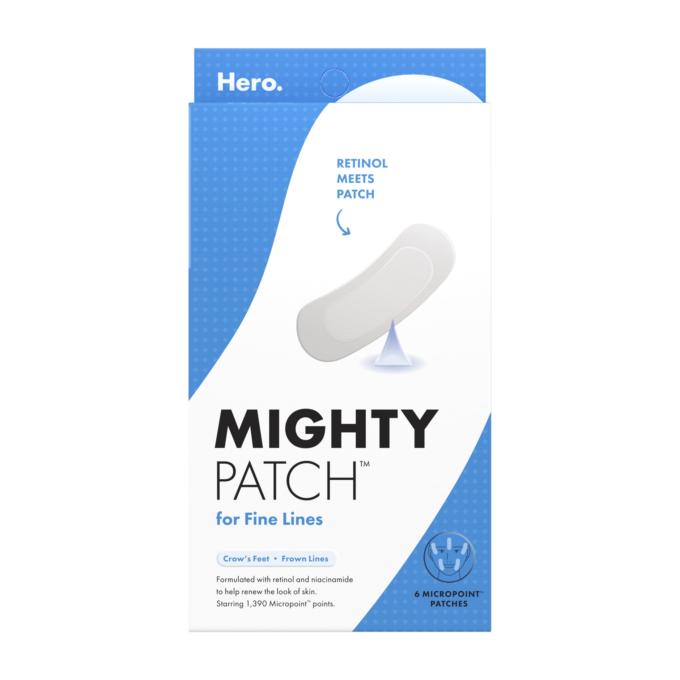 Hero Cosmetics Mighty Patch for Fine Lines, Patch Formulated with Retinol, 6ct
