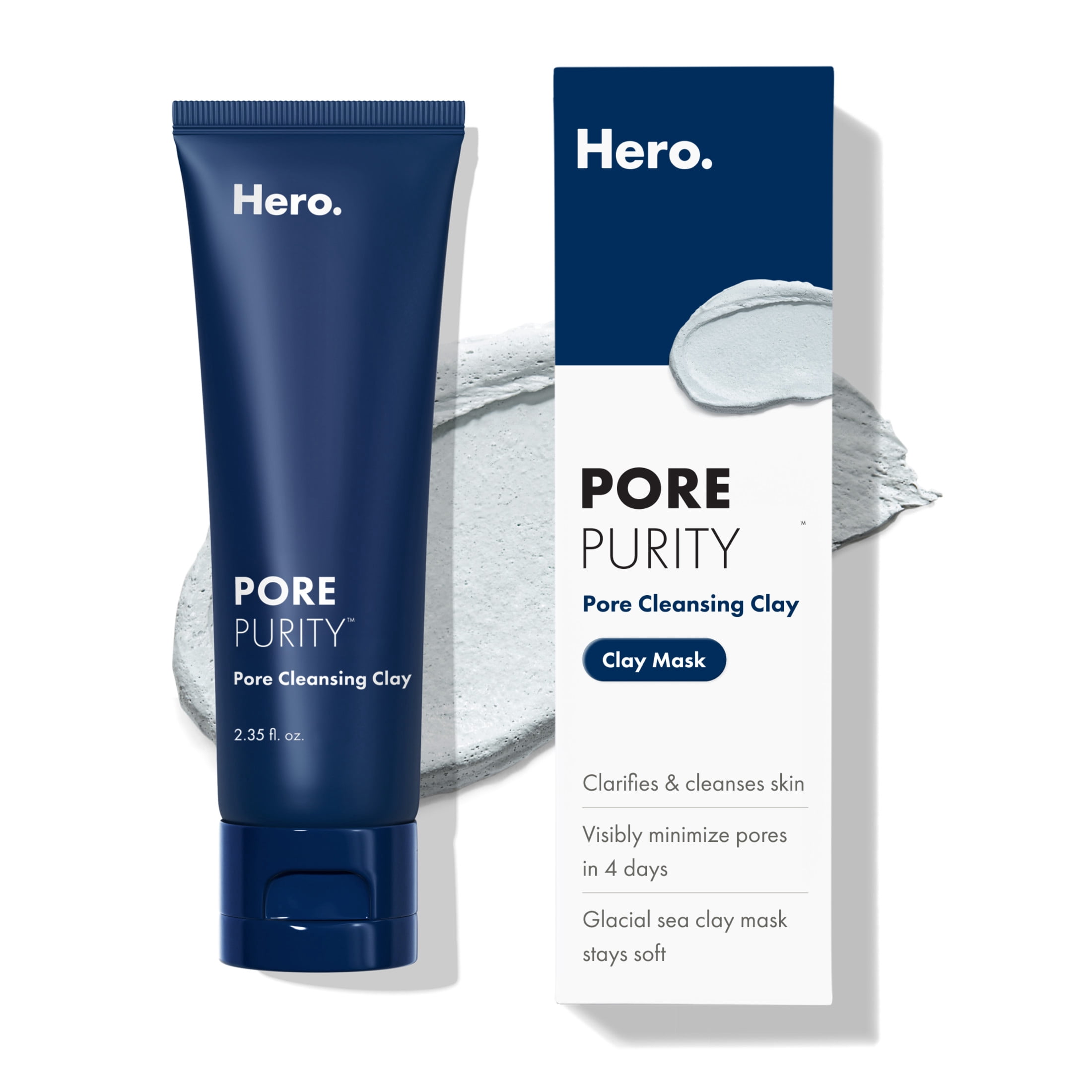 Hero Cosmetics Pore Purity Cleansing Clay Mask, Absorbs Excess Oil,  70ml