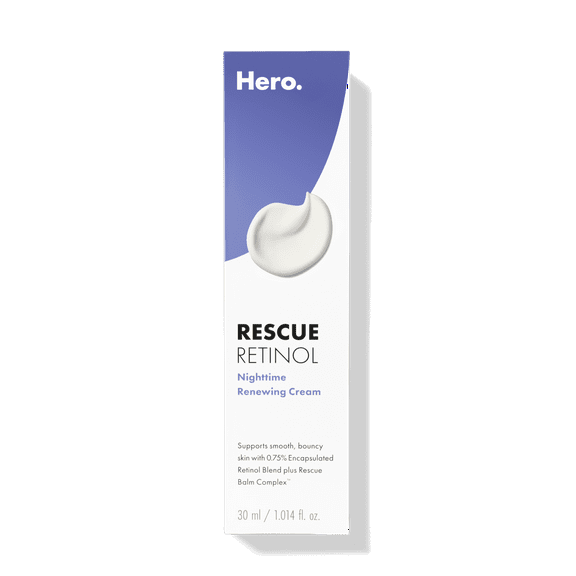 Hero Cosmetics Rescue Retinol, Nighttime Renewing Retinol Cream, 30ml