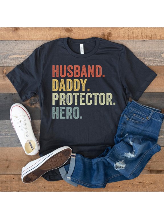 Hero Dad Husband Daddy Protector Father's Day T-Shirt