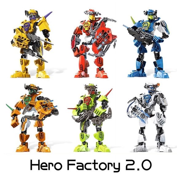 Hero Factory 5 Brain Attack Building Blocks Bulk Star Warrior 2in1 Stormer Beast Robot Mech Figures Bricks Toy For Boy Kids Gift