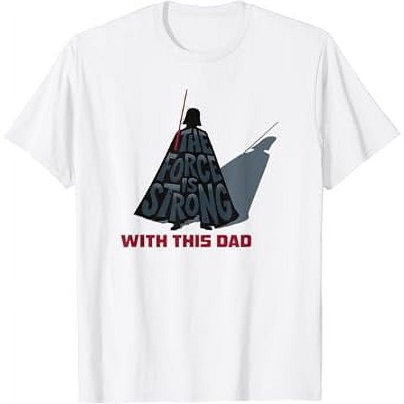 Hero Father's Day Darth Vader Silhouette Strong Force T-Shirt Unisex S To 5XL