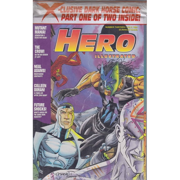 Hero Illustrated Issue #13 (with card) VF ; Warrior Comic Book