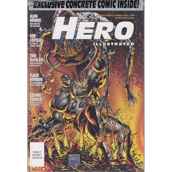 Hero Illustrated Issue #23 (in bag) VF ; Warrior Comic Book