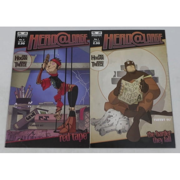 Hero@Large #1-2 VF/NM complete series Erick Hogan - Jeremy Treece ; Speakeasy