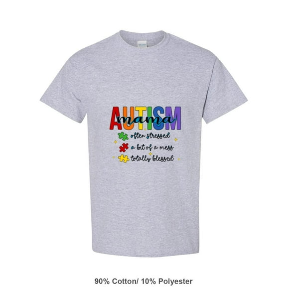 Hero Mama Blue Ribbon Graphic For Autistic Child Awareness Unisex T-Shirt
