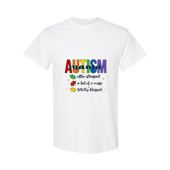 Hero Mama Blue Ribbon Graphic For Autistic Child Awareness Unisex T-Shirt