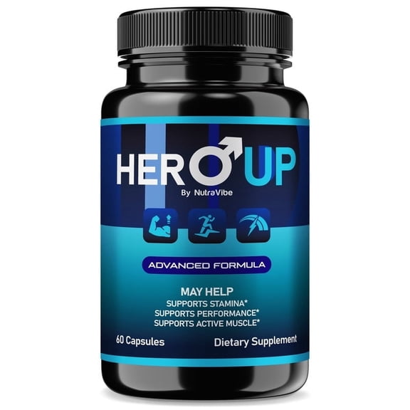 Hero Up – Original HeroUp Formula with Ingredients to Help Maintain Lasting Energy, Support Performance & Daily Vitality | Just 2 Easy-to-Swallow Pills a Day (60 Capsules)